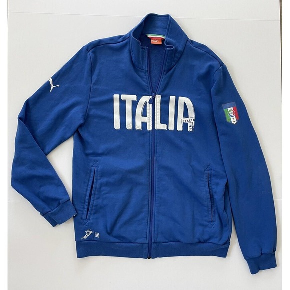 Puma Shirts Puma Mens Figc Italia Track Jacket Soccer Football Team